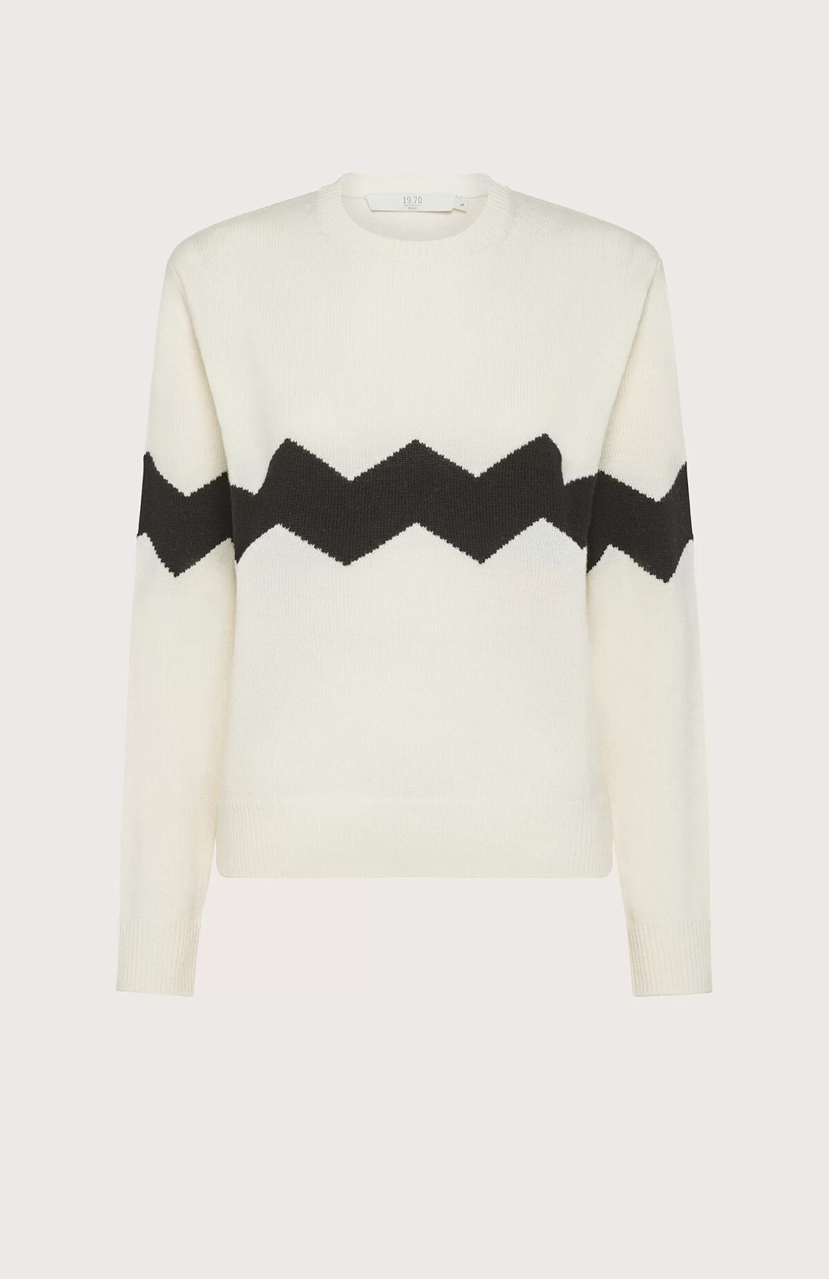 19.70 |SEVENTY
MAGLIONE GIROCOLLO MISTO LANA CON INTARSIO A ZIG ZAG