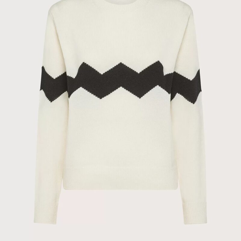 19.70 |SEVENTY
MAGLIONE GIROCOLLO MISTO LANA CON INTARSIO A ZIG ZAG