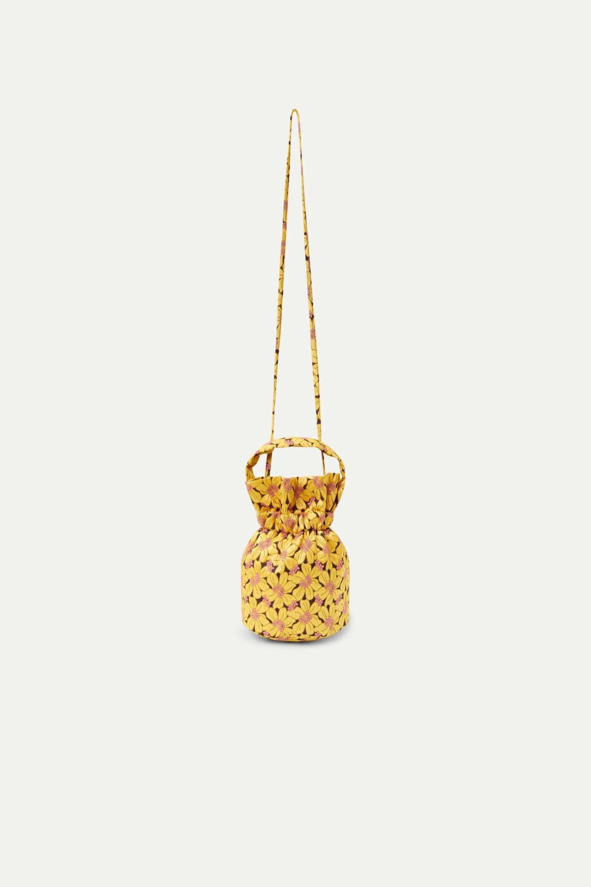 Compagnia fantastica 
Borsa a mano con stampa floreale gialla
11302